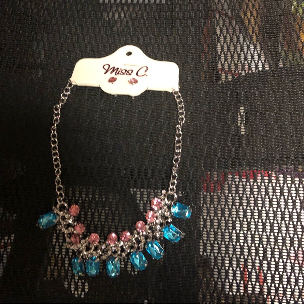 Miss C. Crystal Necklace and Earrings Set- 479